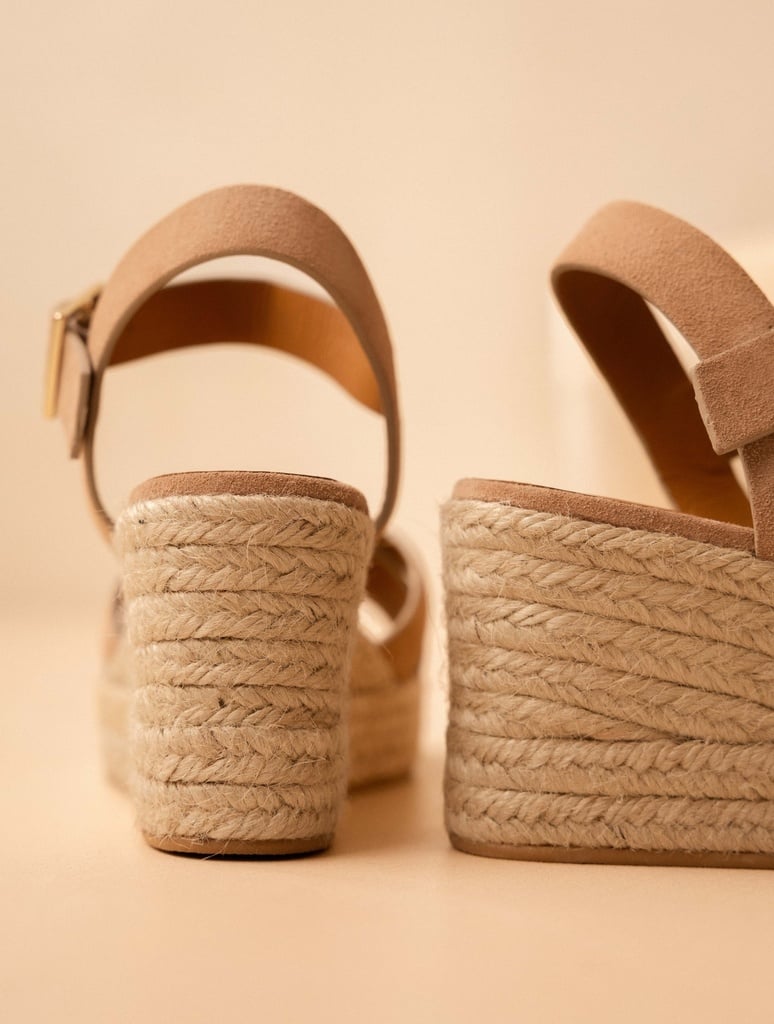Espadrille Wedges : Cléo - Soft Sand
