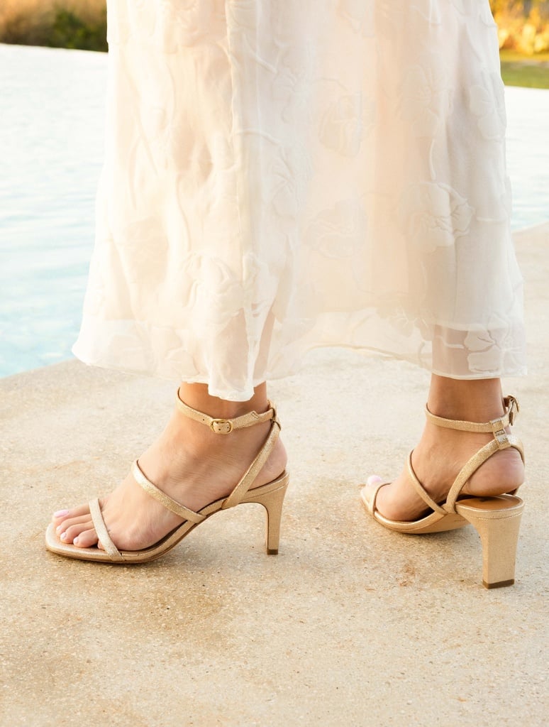 Sandales à Talons : Casey - Iridescent Champagne