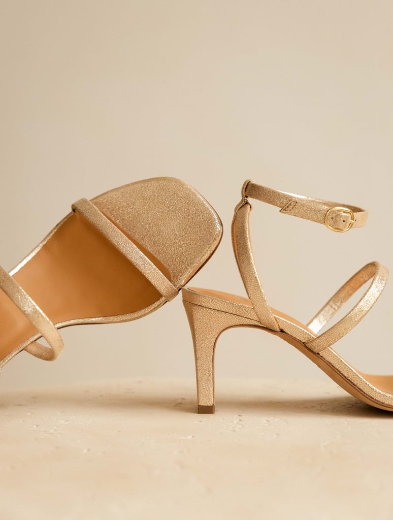 Sandales à Talons : Casey - Iridescent Champagne