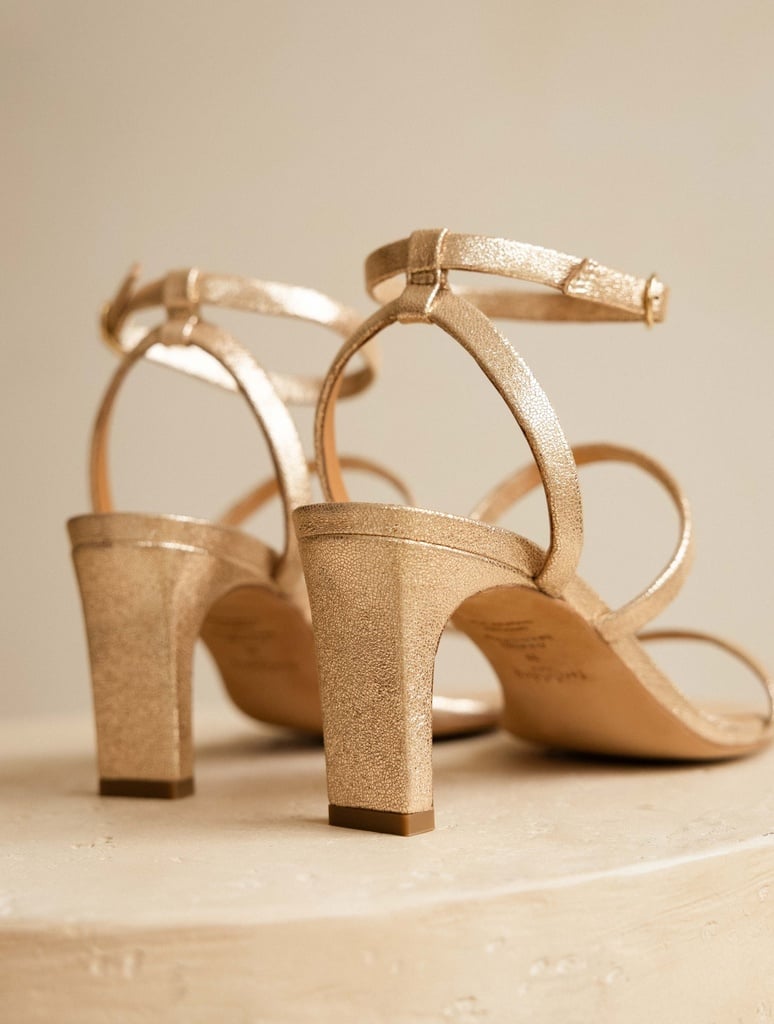 Sandales à Talons : Casey - Iridescent Champagne