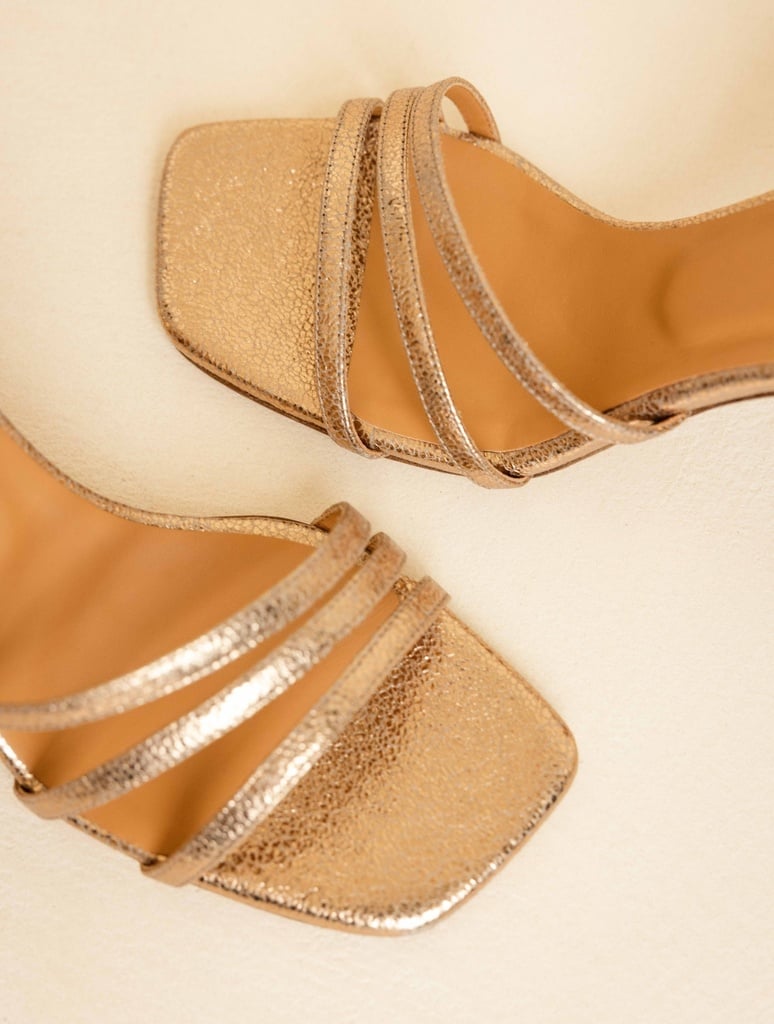 Heeled Sandals : Davina - Sepia Gold