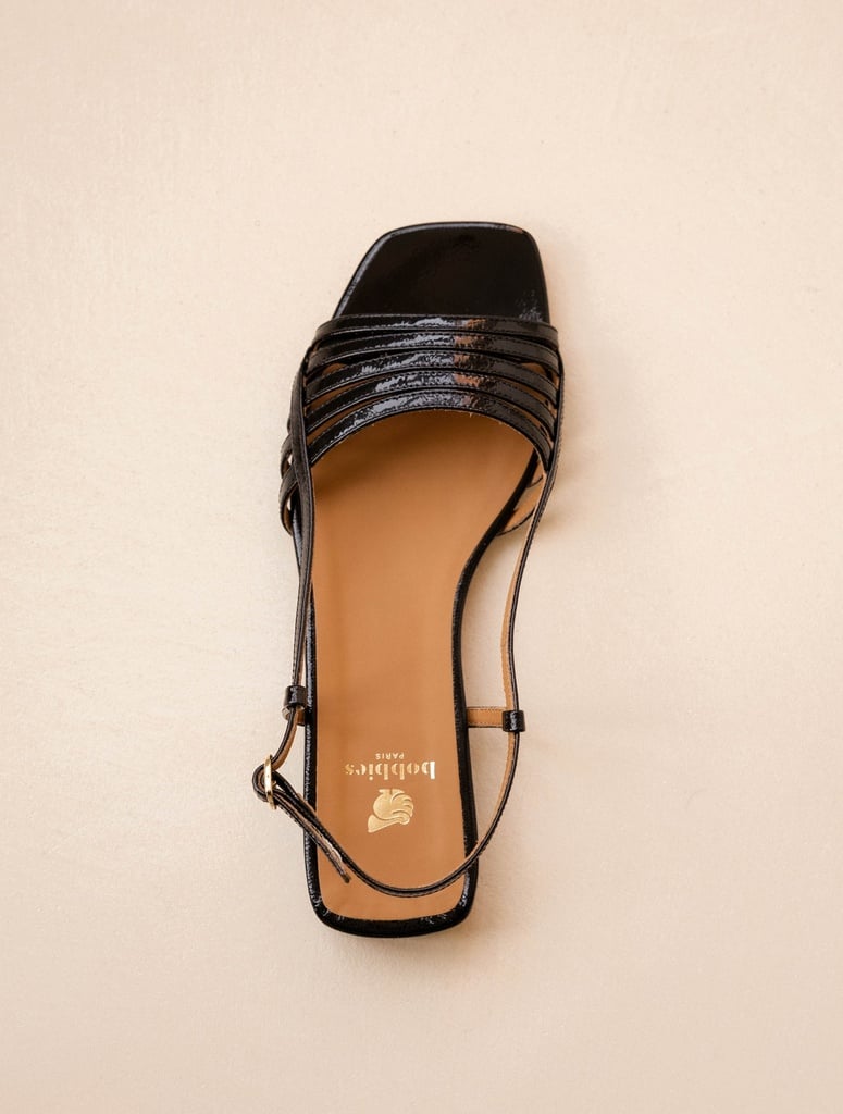 Flat Sandals : Diana - Vinyl Black