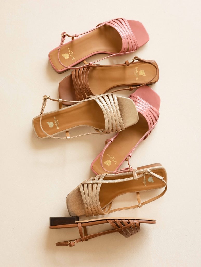 Flat Sandals : Diana - Iridescent Champagne