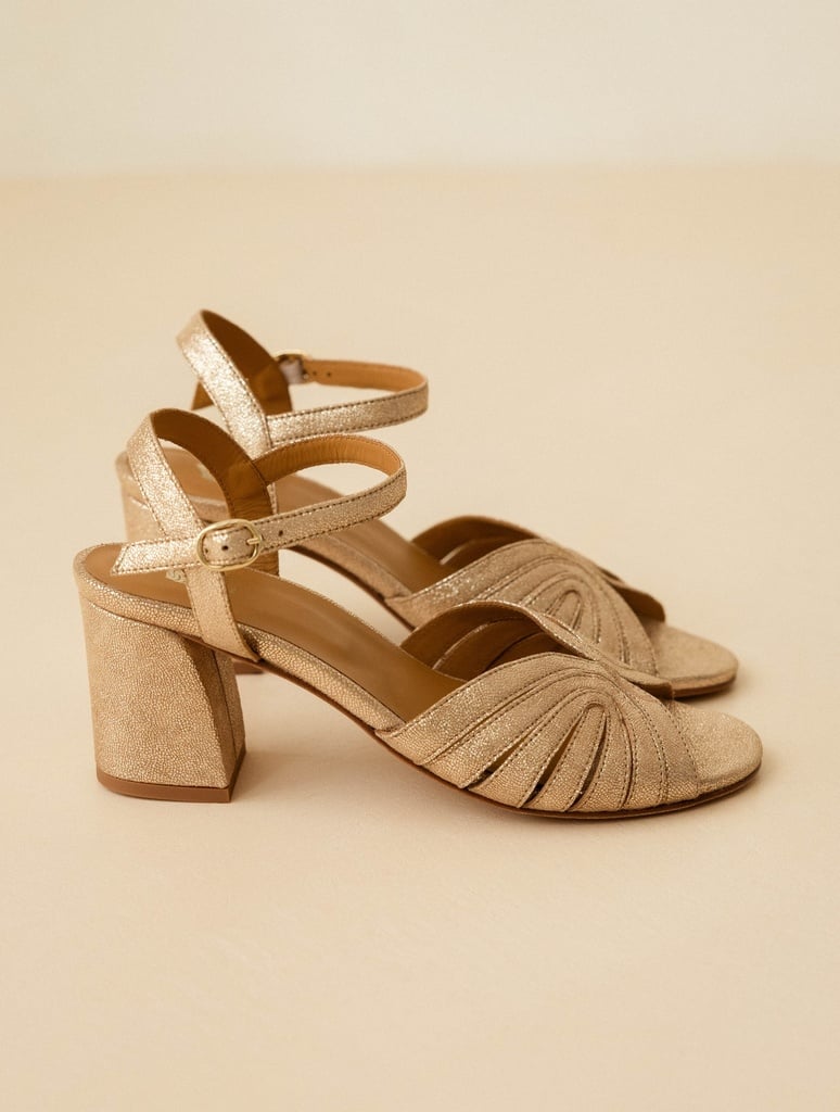 Sandalias de Tacón : Eileen - Iridescent Champagne