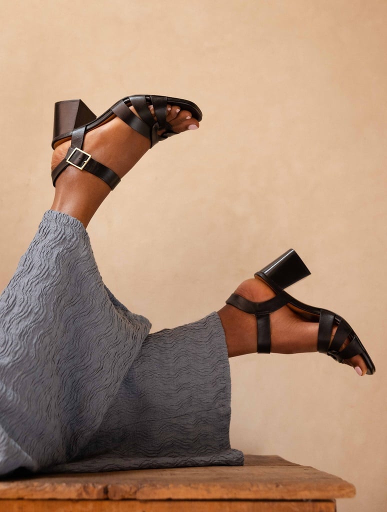 Heeled Sandals : Esther - Passion Black