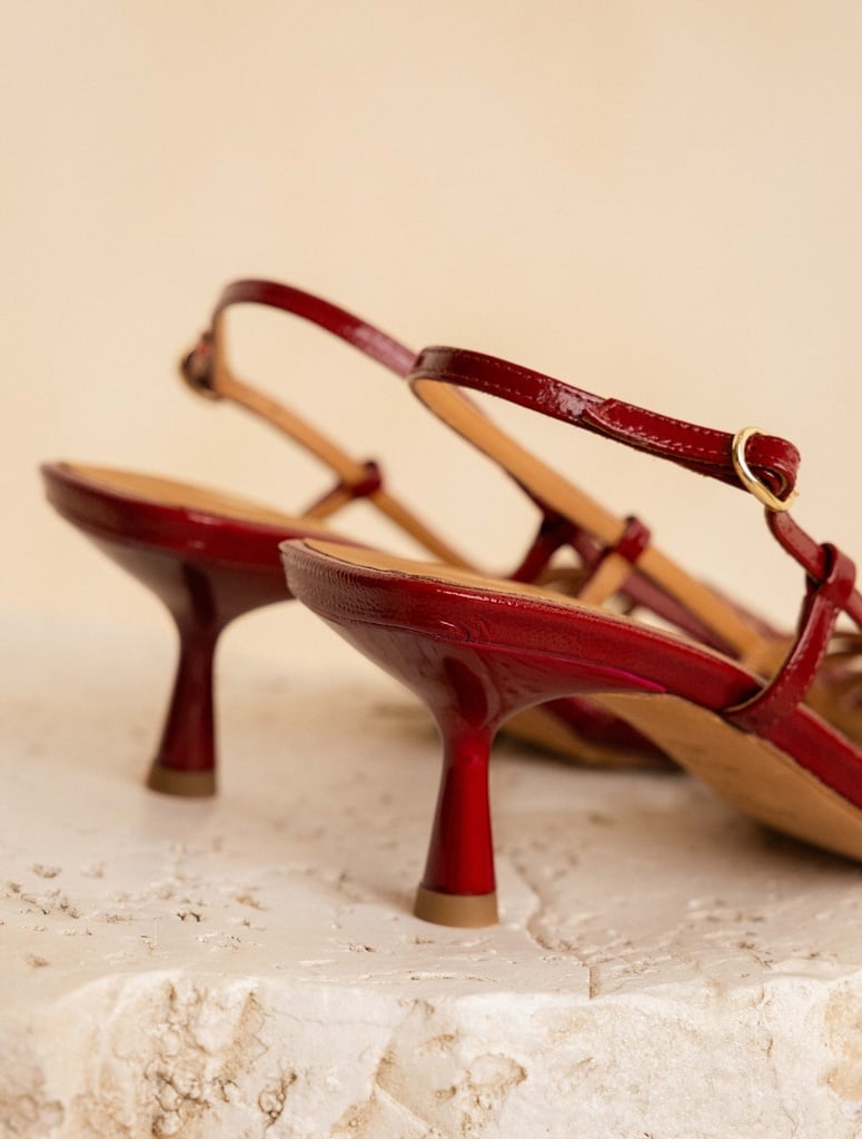Heeled Sandals : Ève - Cherry Gloss