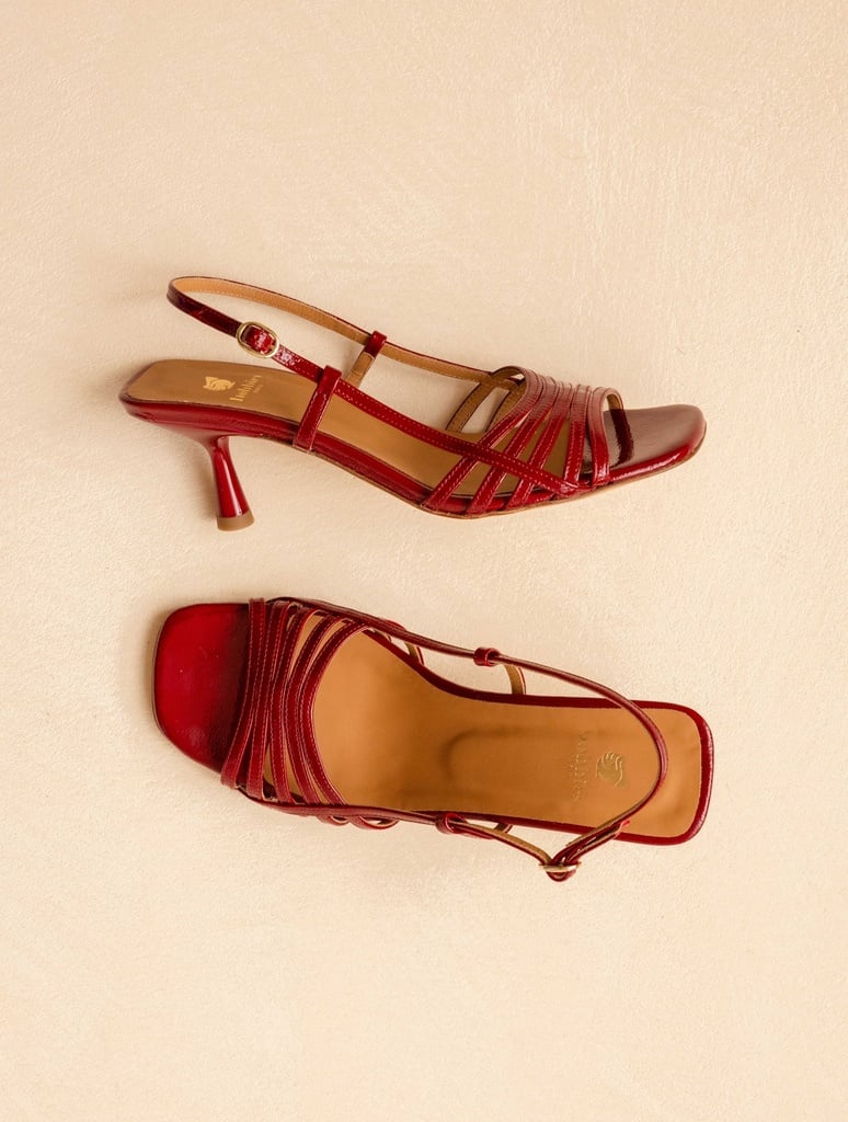 Heeled Sandals : Ève - Cherry Gloss