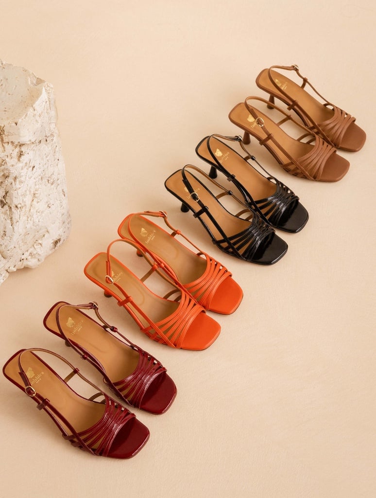 Heeled Sandals : Ève - Cherry Gloss