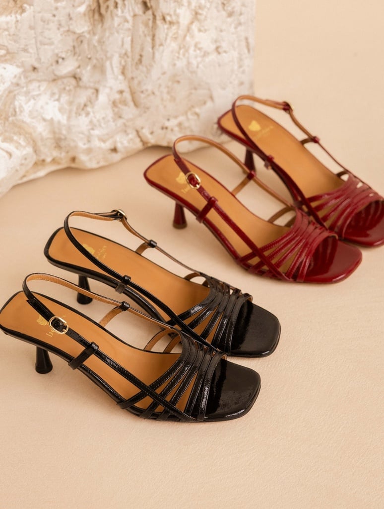 Heeled Sandals : Ève - Vinyl Black