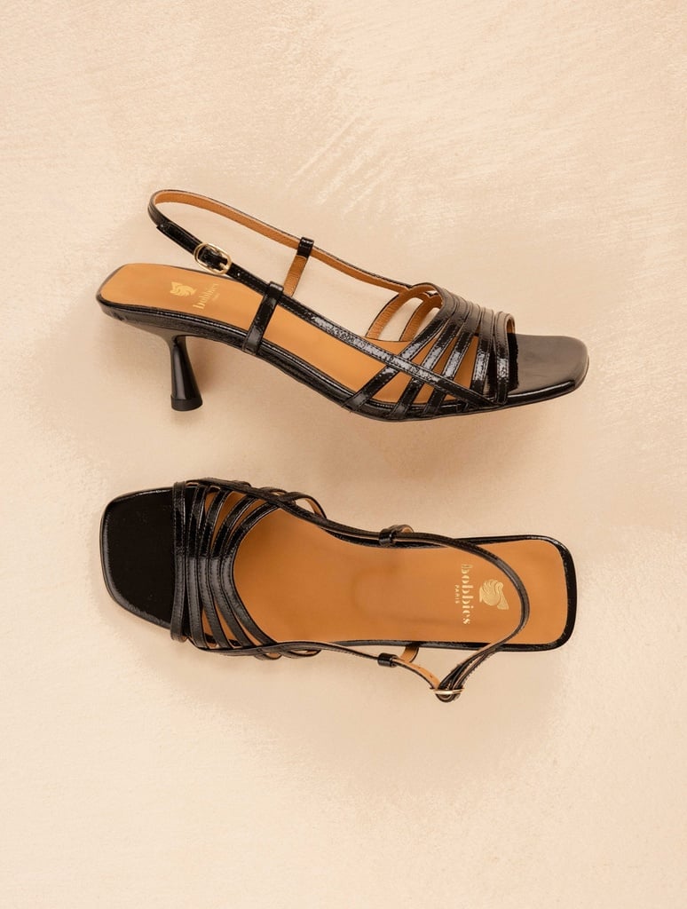 Heeled Sandals : Ève - Vinyl Black