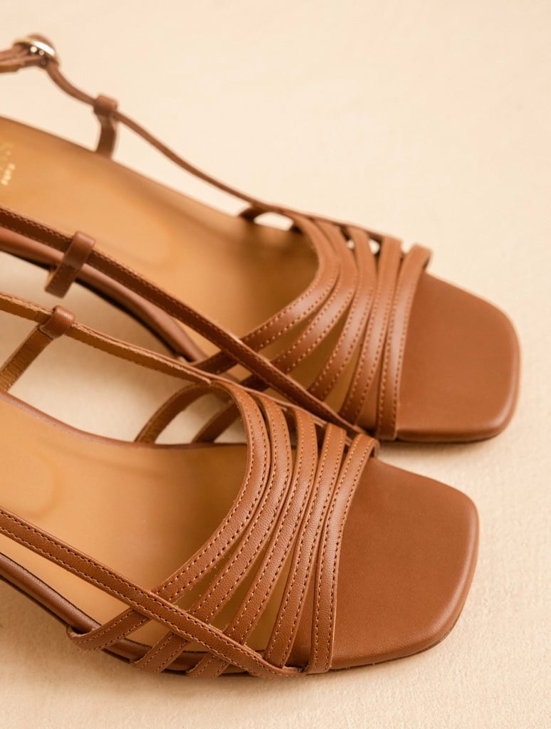 Heeled Sandals : Ève - Camel
