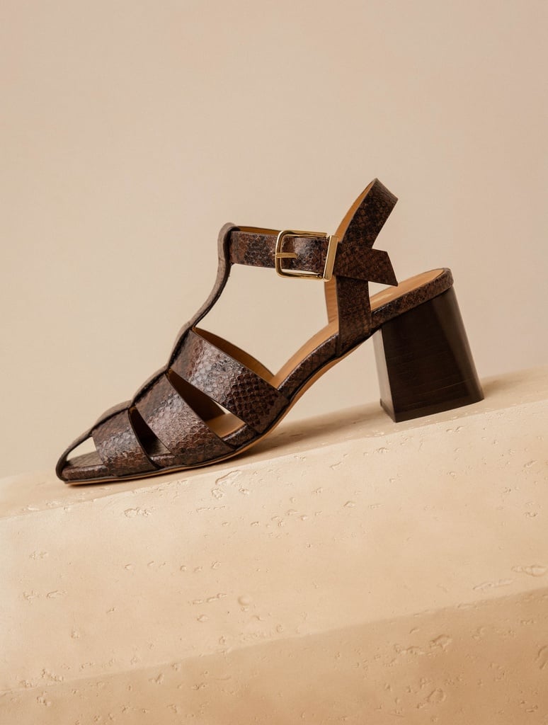 Sandalias de Tacón : Ezra - Cobra Brown