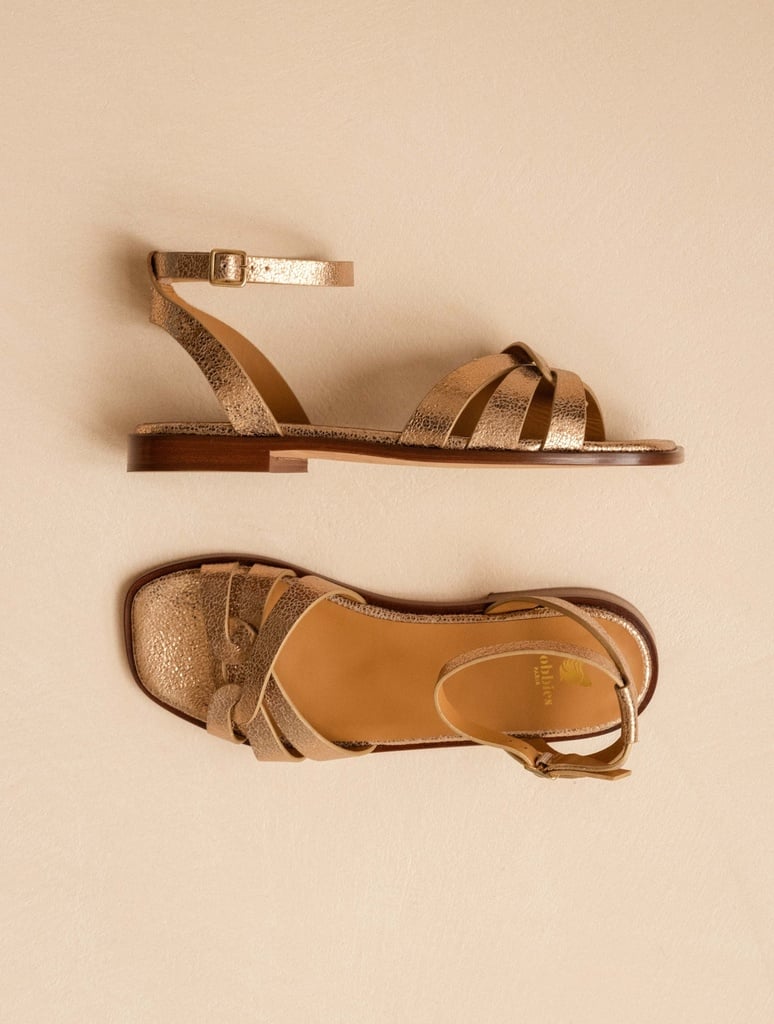 Sandalias Planas : Hanaé - Sepia Gold