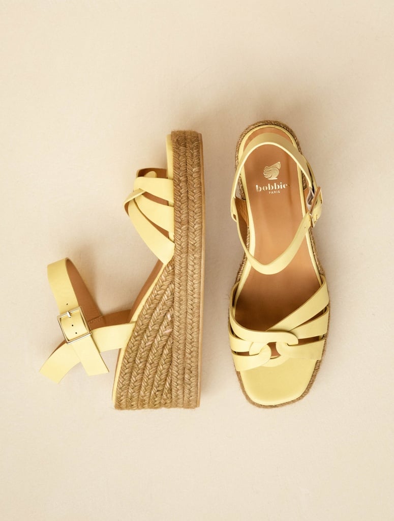 Espadrille Wedges : Hisa - Lemonade