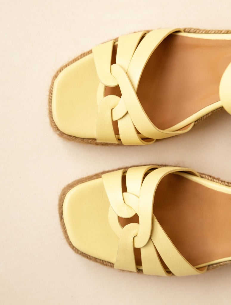Espadrille Wedges : Hisa - Lemonade