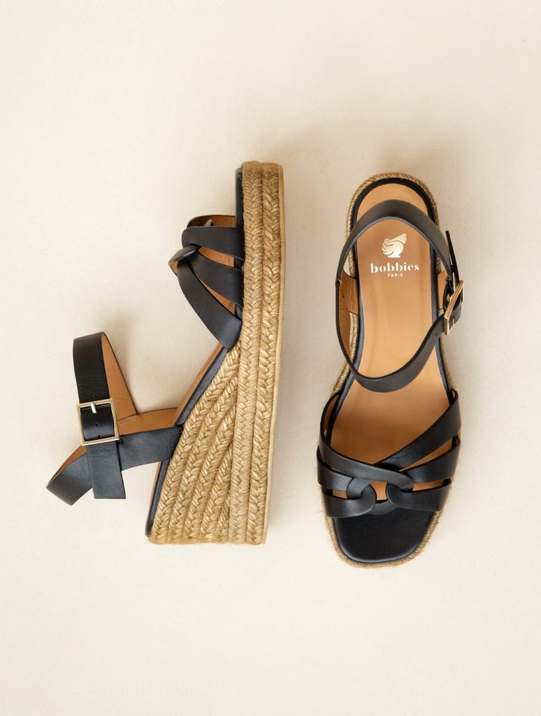 Espadrille Wedges : Hisa - Passion Black