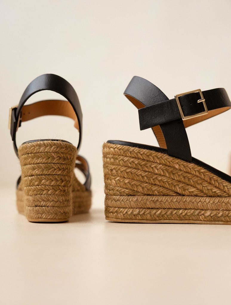 Espadrille Wedges : Hisa - Passion Black