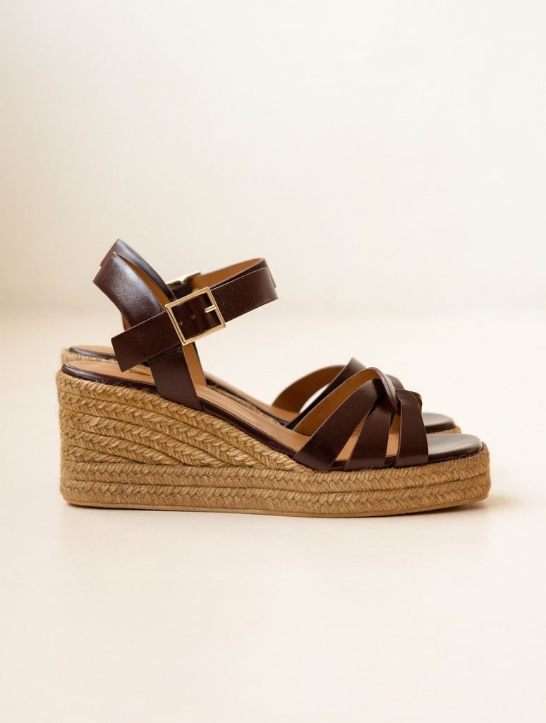 Espadrille Wedges : Hisa - Brownie
