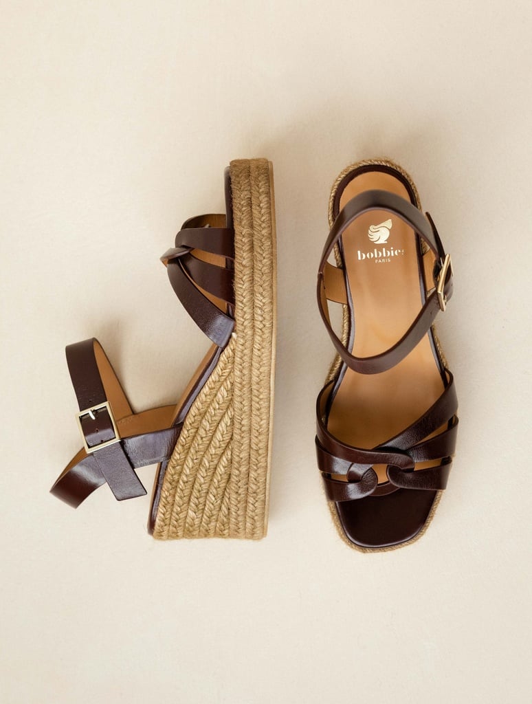 Espadrille Wedges : Hisa - Brownie