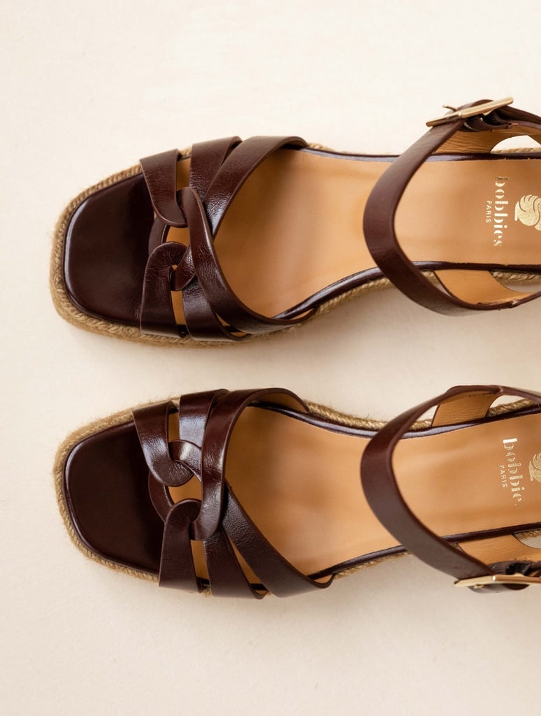 Espadrille Wedges : Hisa - Brownie
