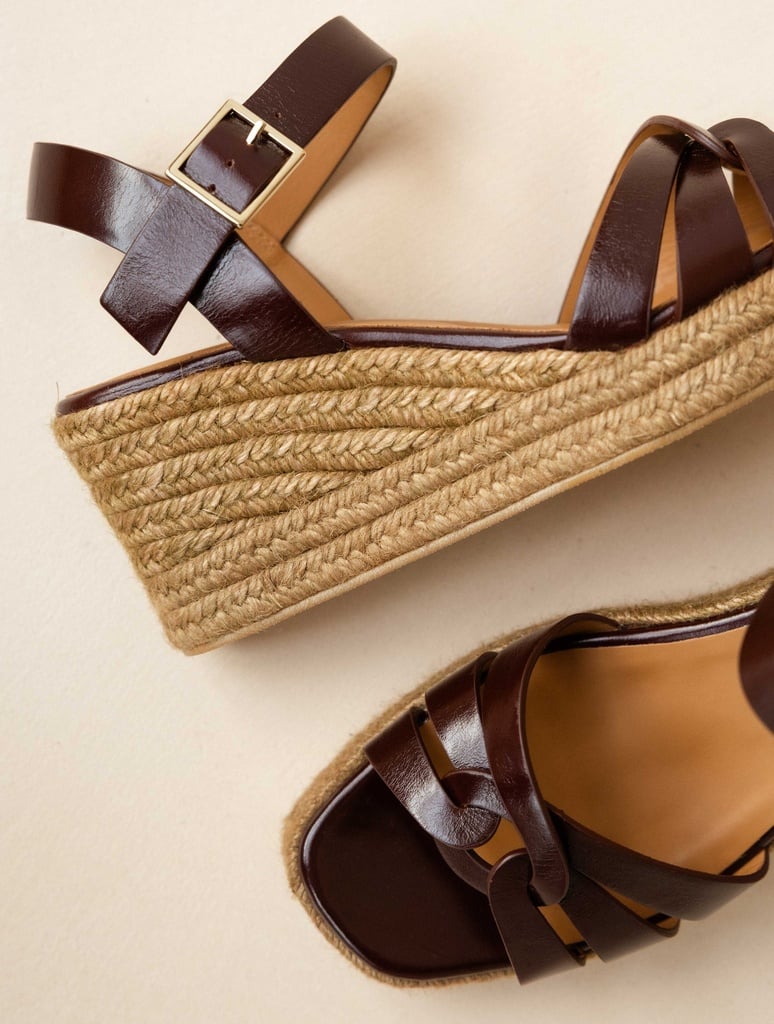 Espadrille Wedges : Hisa - Brownie