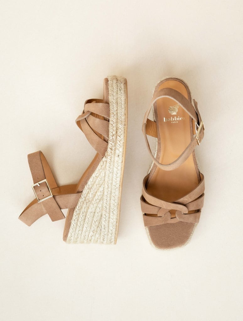 Espadrille Wedges : Hisa - Antelope