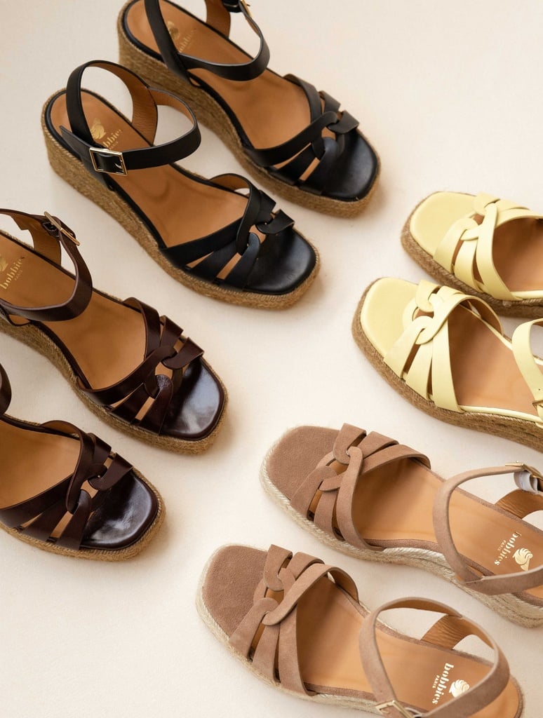 Espadrille Wedges : Hisa - Antelope