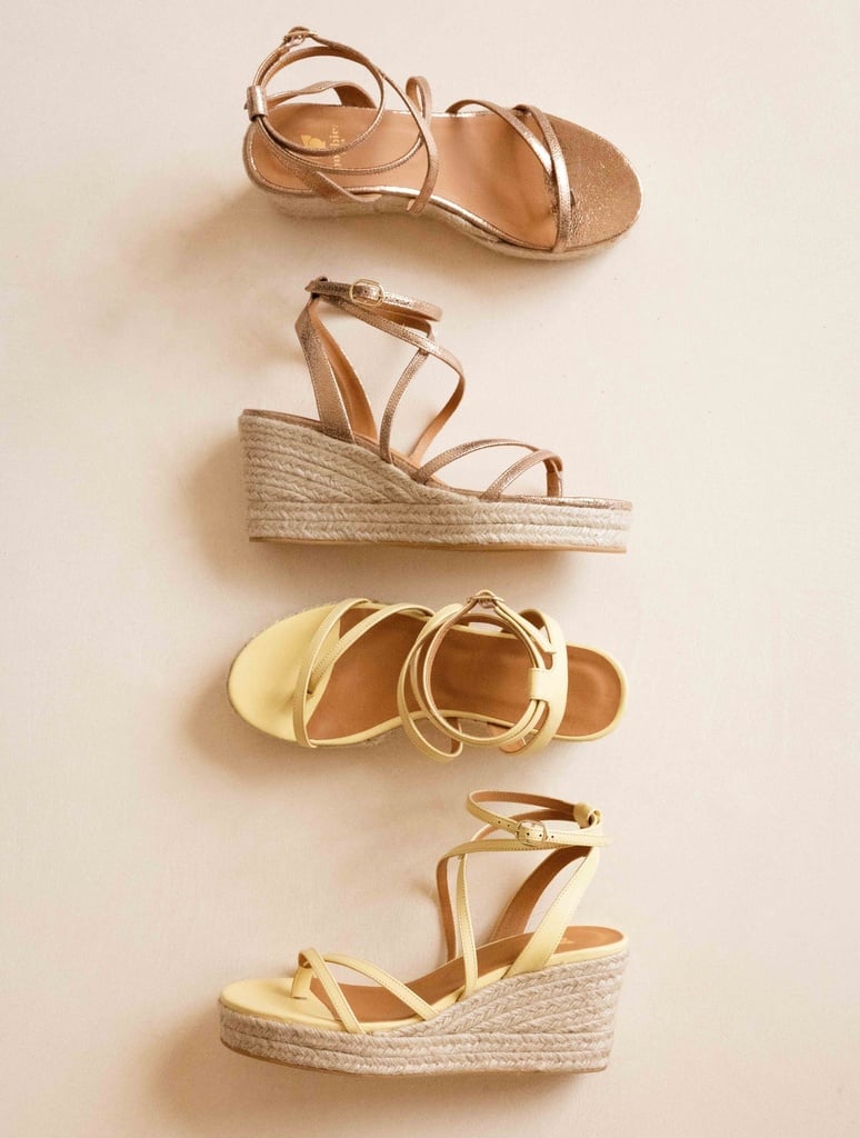 Espadrille Wedges : Irène - Sepia Gold