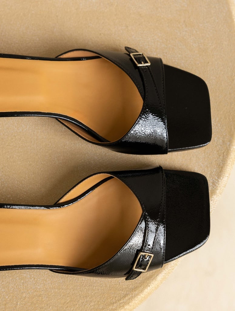 Sandales à Talons : June - Vinyl Black