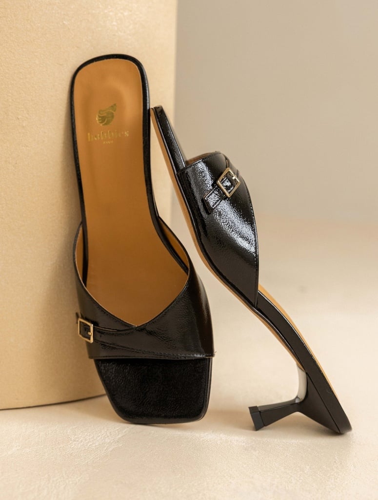 Sandales à Talons : June - Vinyl Black