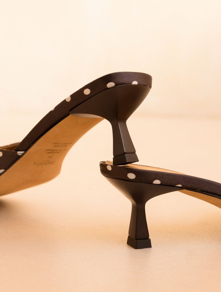 Heeled Sandals : June - Mocha Dots