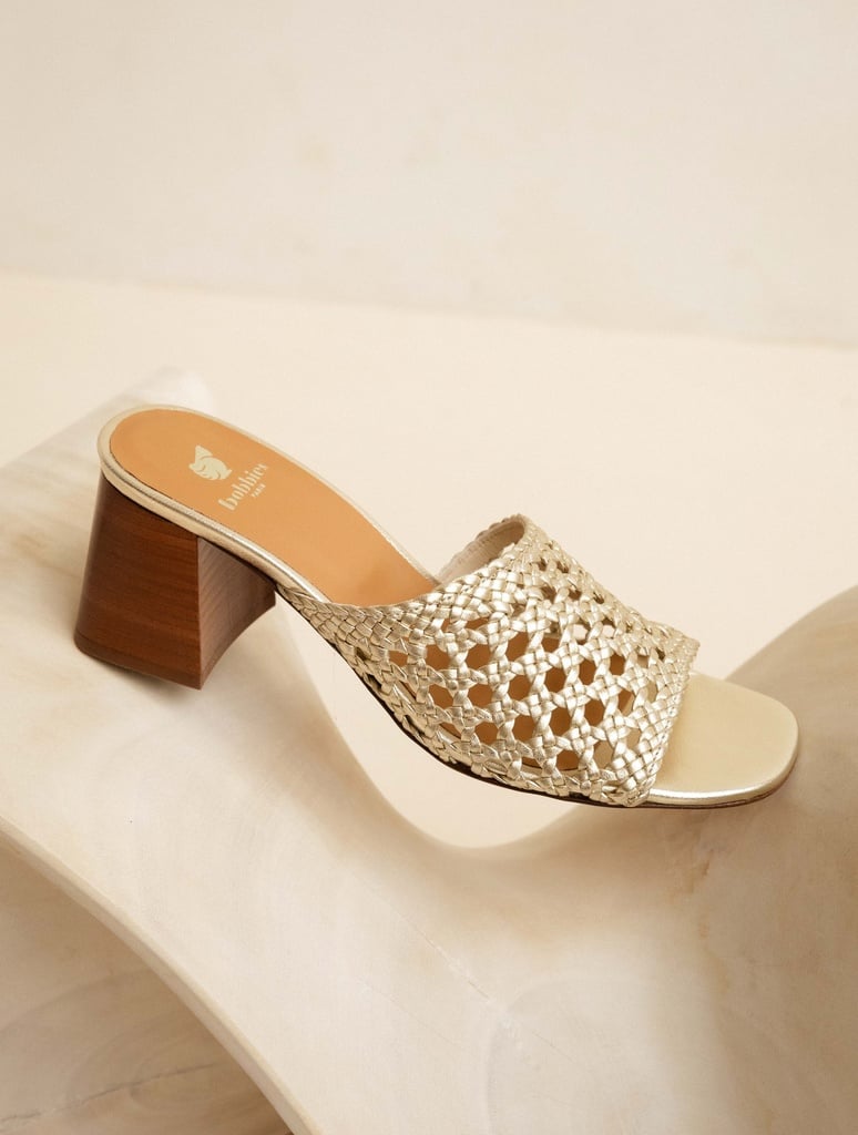 Heeled Sandals : Kelly - Champagne Gold