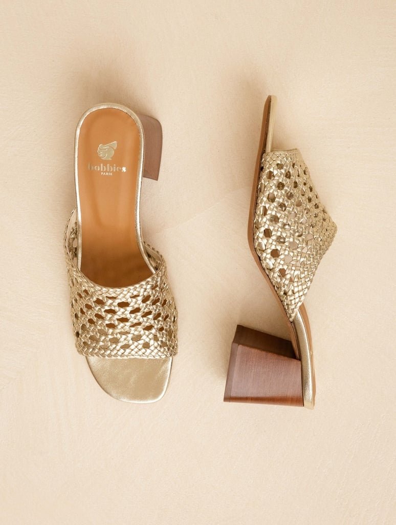 Heeled Sandals : Kelly - Champagne Gold