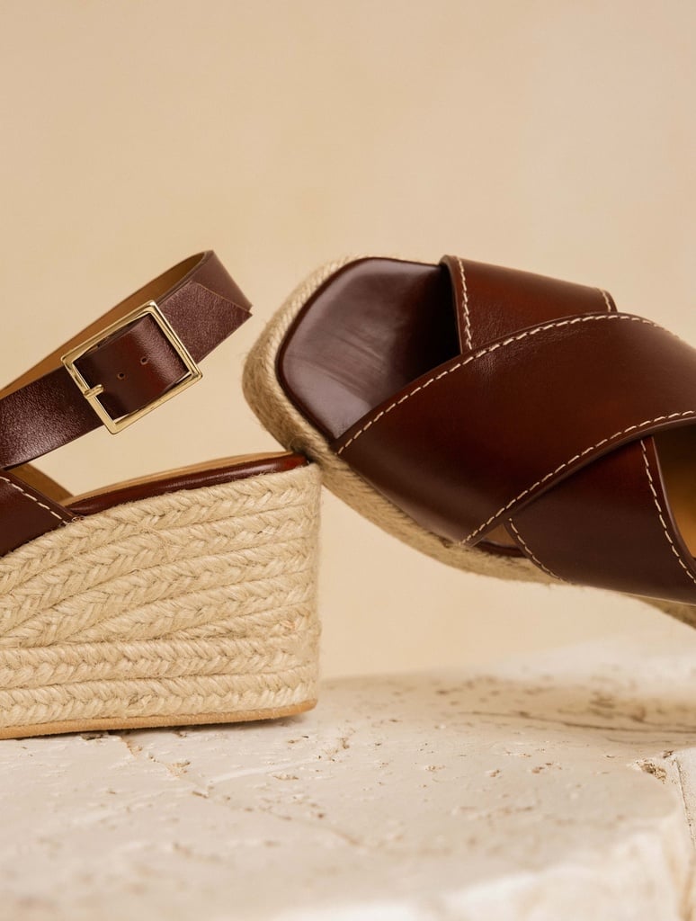 Espadrille Wedges : Lucy - Chestnut