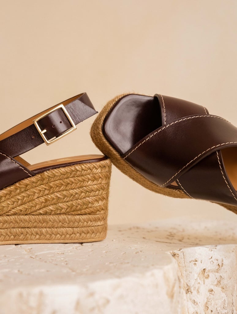 Espadrilles mit Keilabsatz : Lucy - Irish Coffee