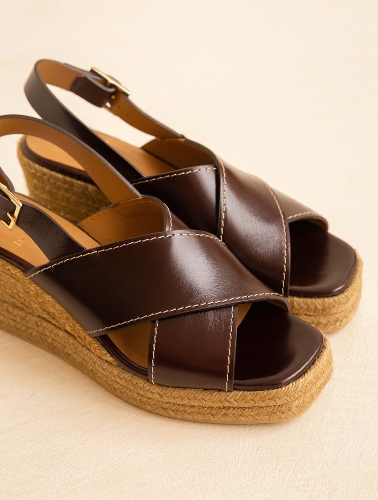 Espadrilles mit Keilabsatz : Lucy - Irish Coffee