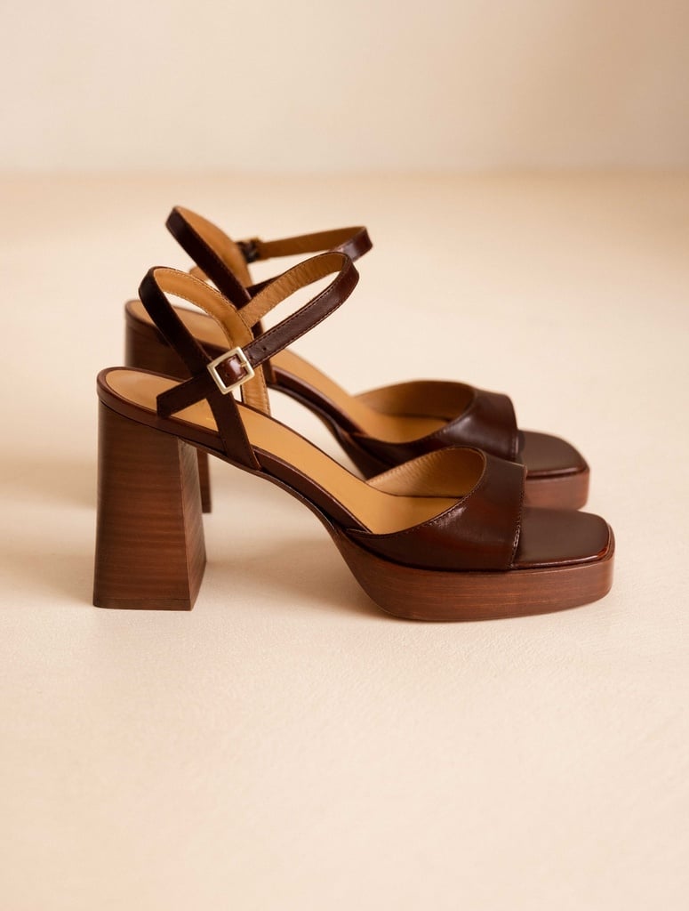 Heeled Sandals : Lenka - Chestnut