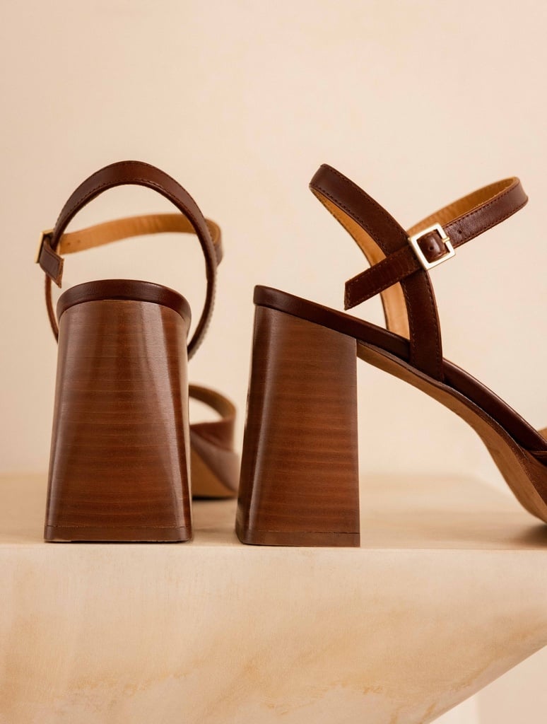 Heeled Sandals : Lenka - Chestnut