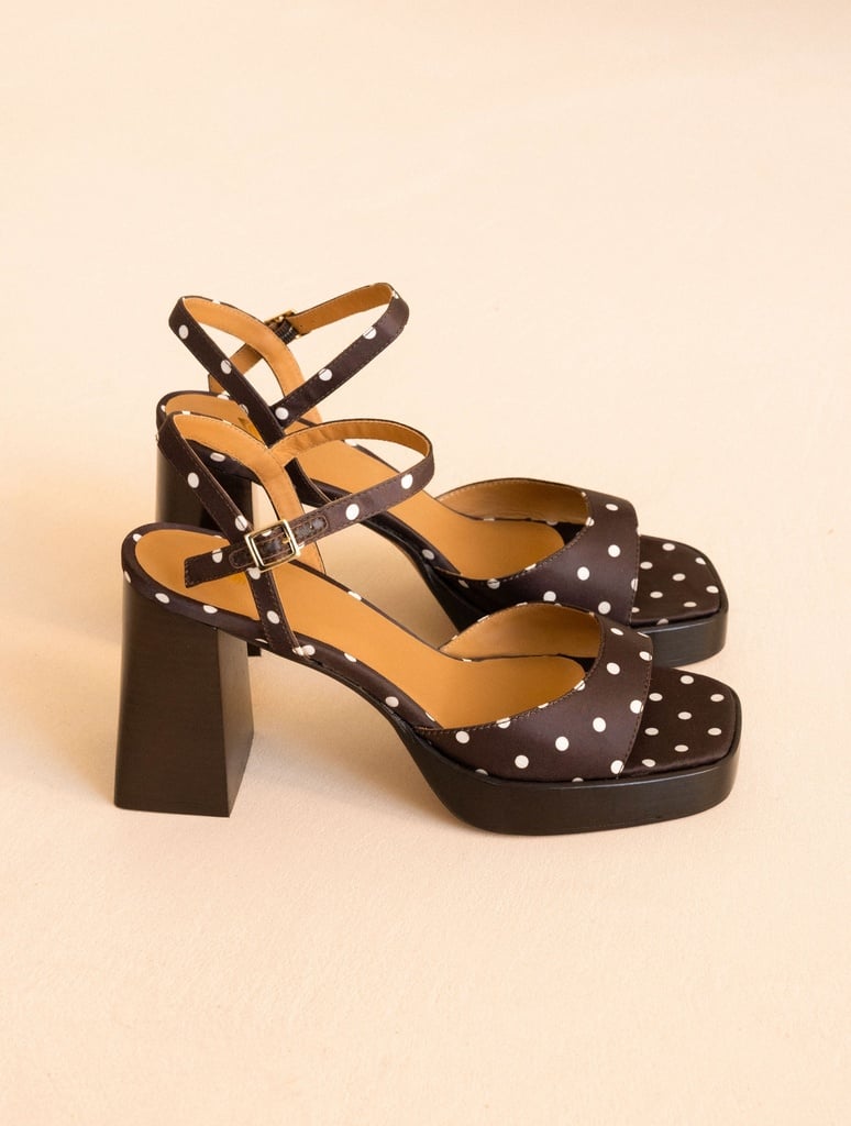 Sandalen mit Absatz : Lenka - Mocha Dots