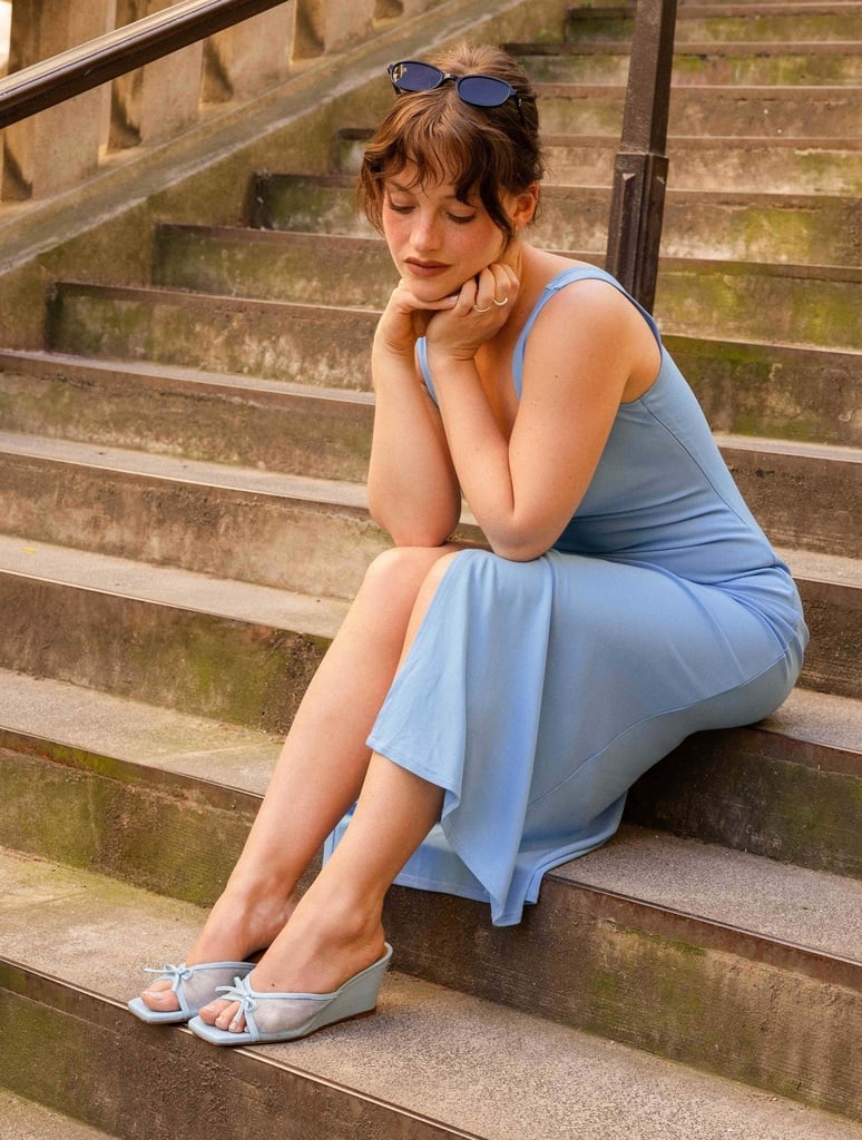 Heeled Sandals : Lepic - Baby Blue