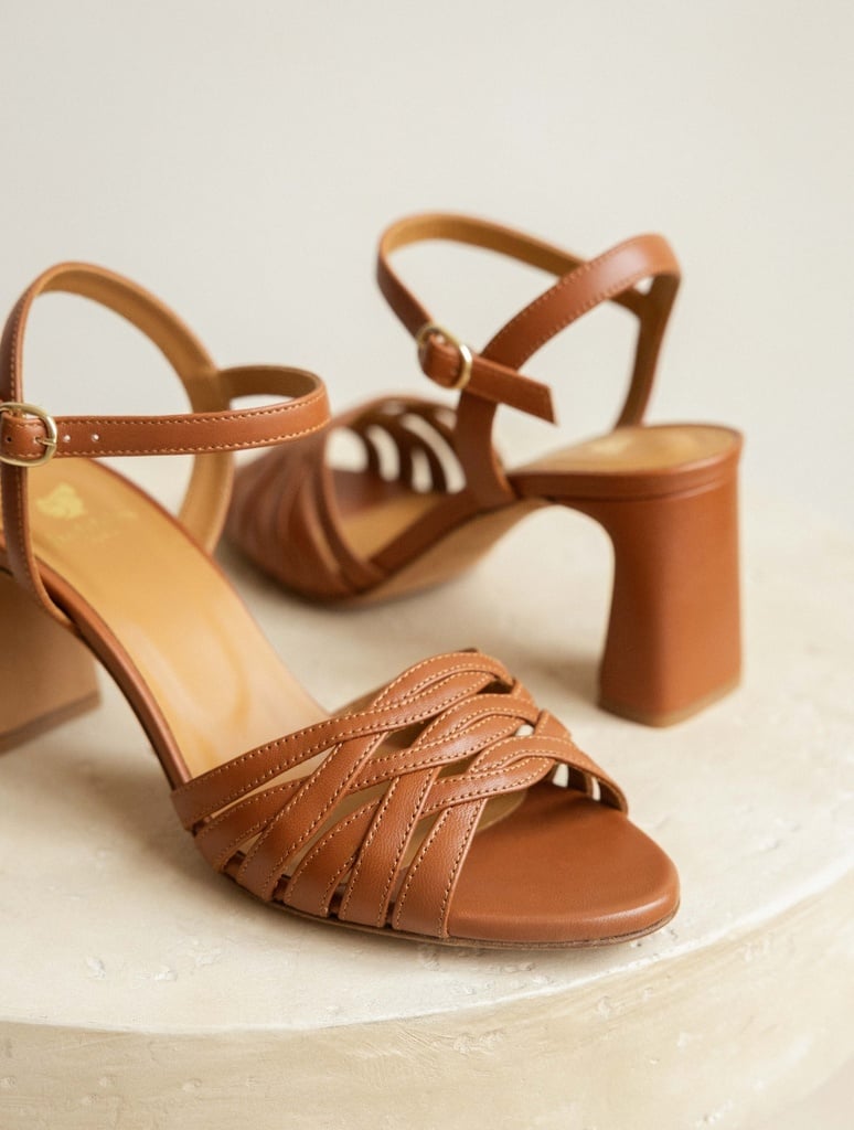Heeled Sandals : Loren - Camel