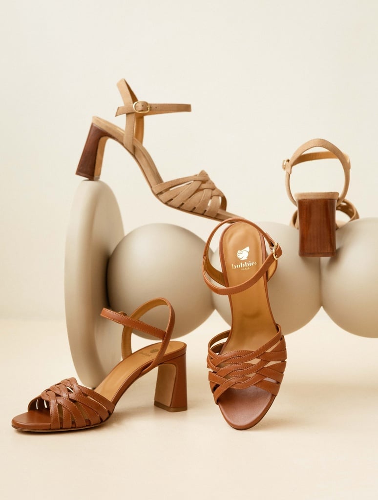 Heeled Sandals : Loren - Camel