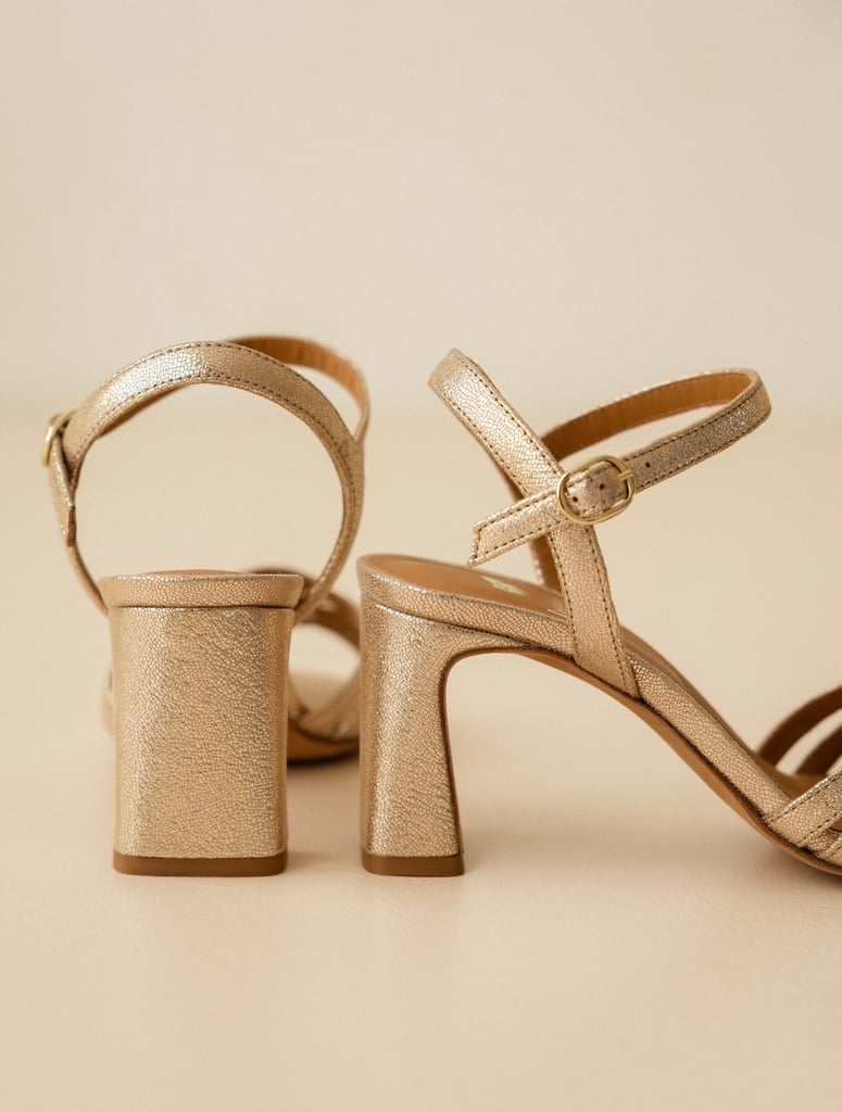 Sandales à Talons : Loren - Iridescent Champagne