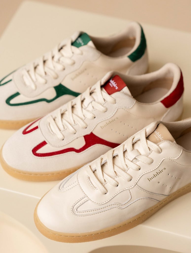 Sneakers : Miles - Cream & Carmine
