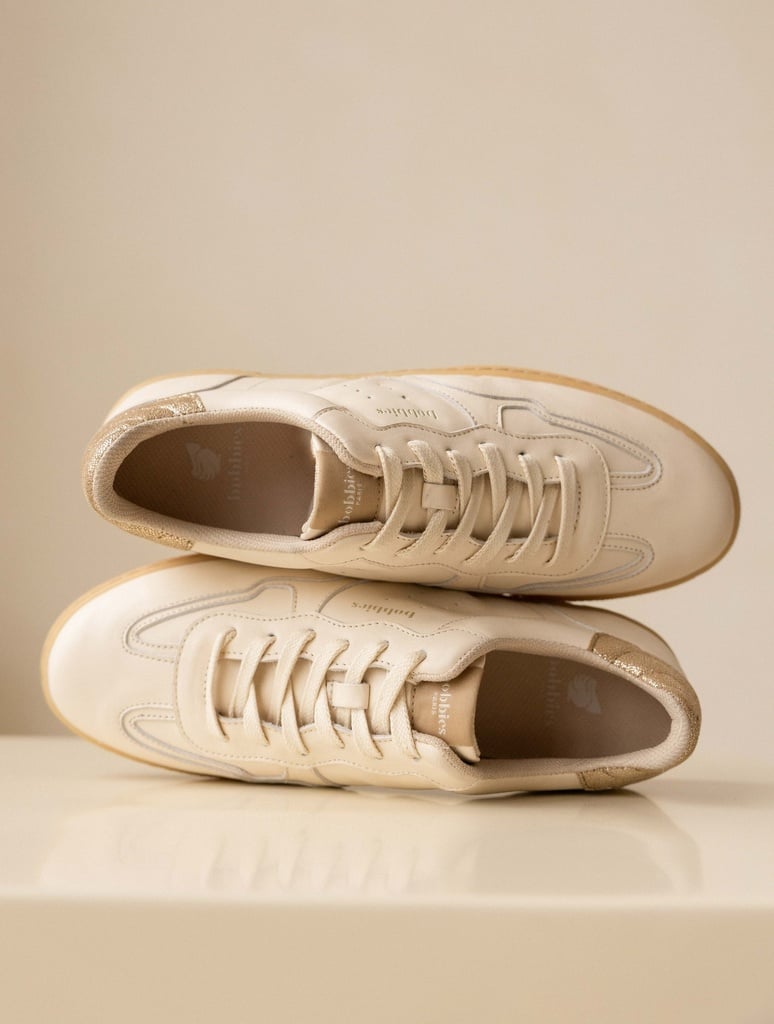 Zapatillas : Miles - Cream & Iridescent Champagne