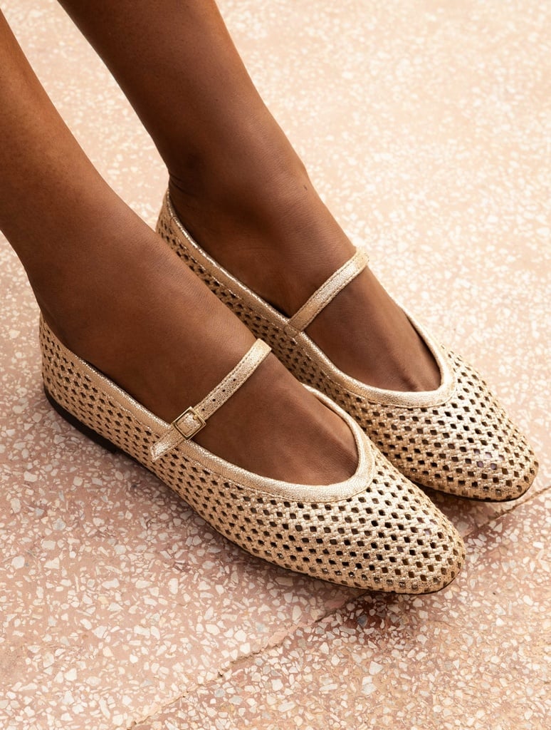 Ballerines : Maya - Iridescent Champagne