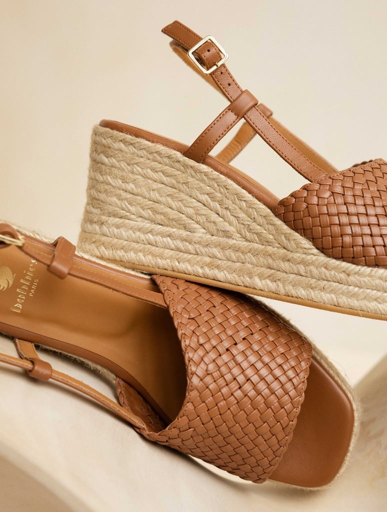 Espadrille Wedges : Nahia - Camel