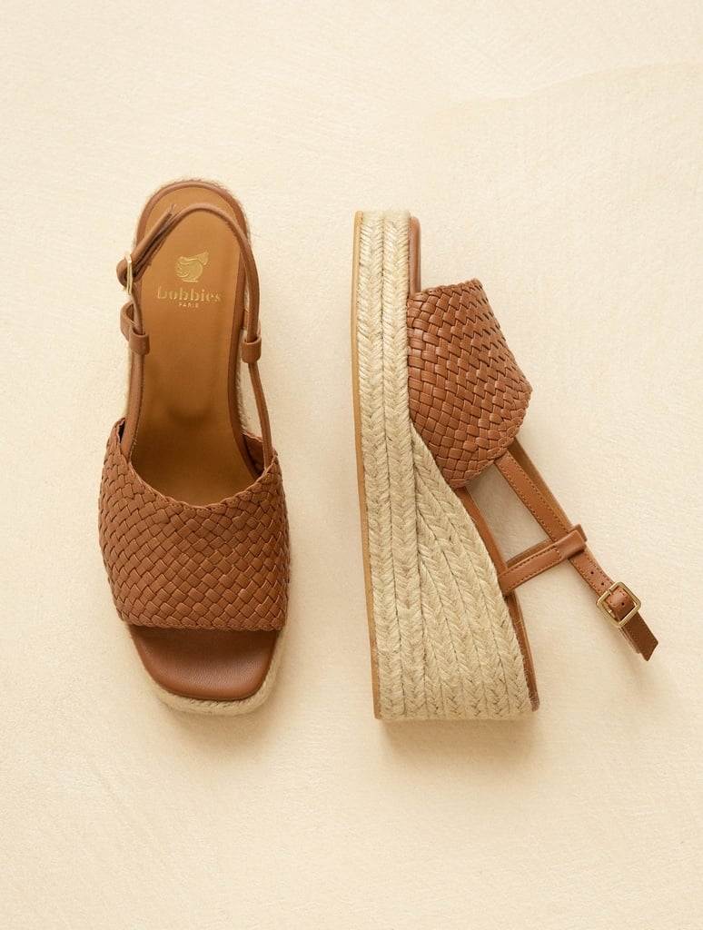 Espadrille Wedges : Nahia - Camel
