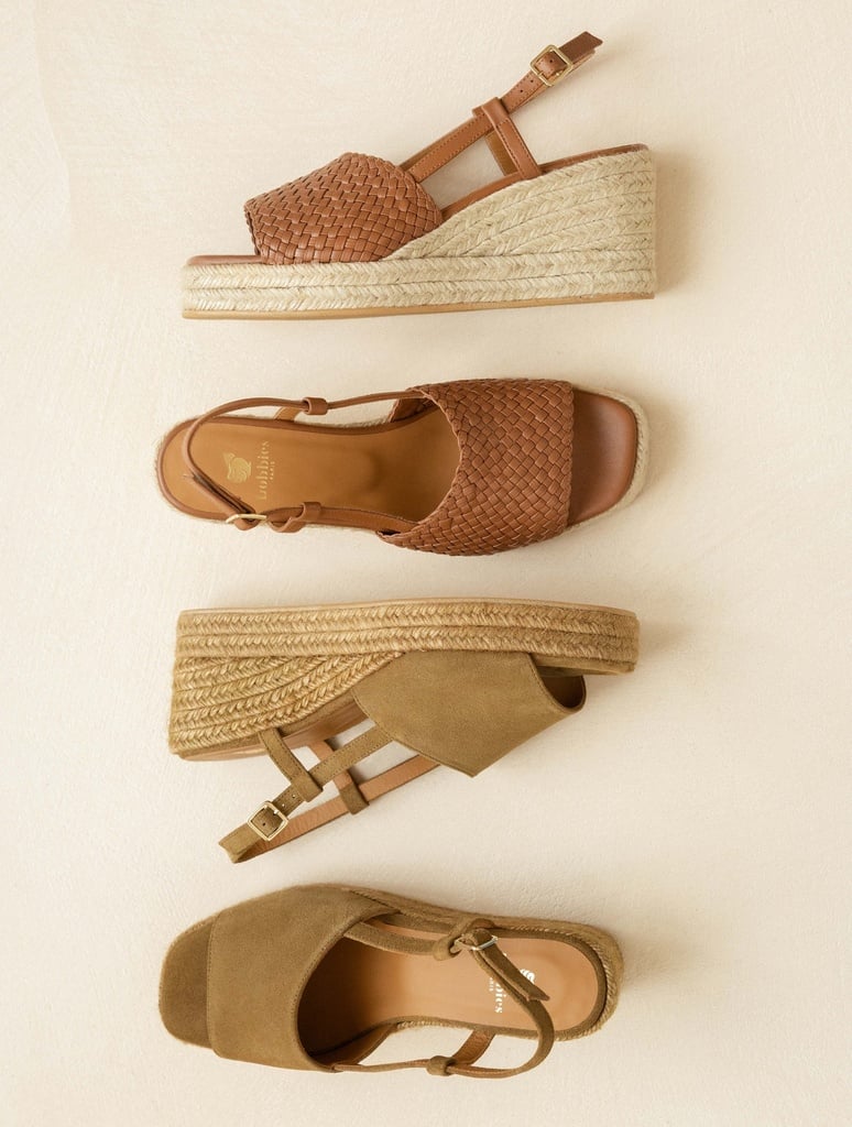 Espadrille Wedges : Nahia - Camel