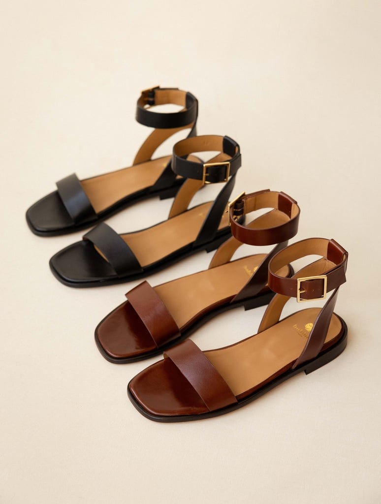 Sandales Plates : Nalini - Passion Black